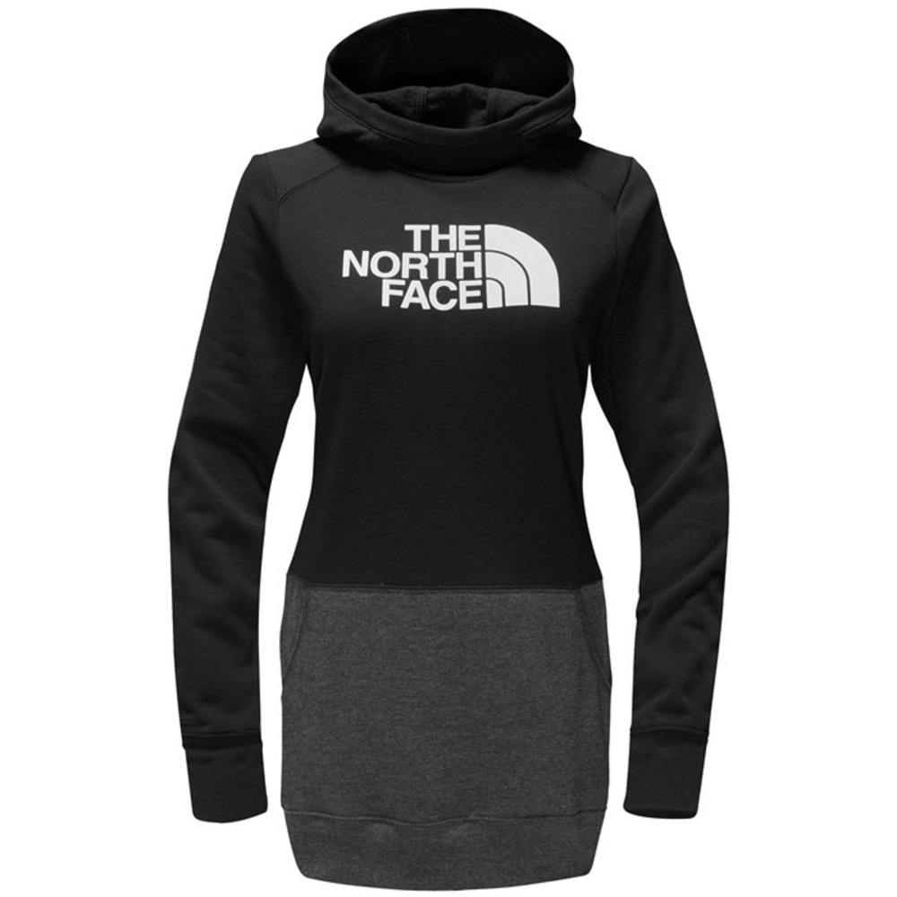 The North Face Extra Long Sweatshirt Hoodie - Black & Gray